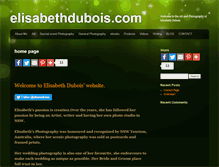 Tablet Screenshot of elisabethdubois.com